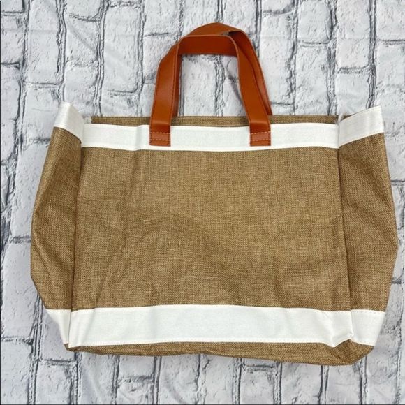 “Enjoy The Little Things” Straw Tote Bag - Picture 3 of 6